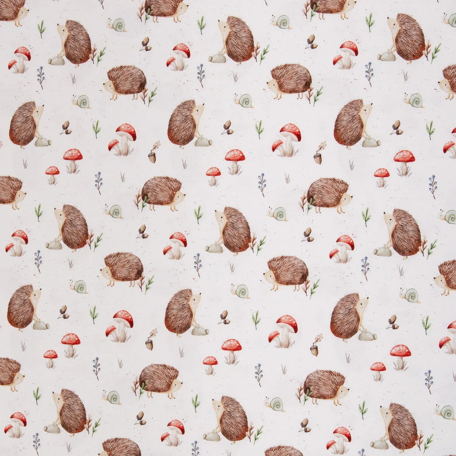 Jersey Stoff - Life in the Forest - Igel Christiane Zielinski (Meterware ab 0.50m)