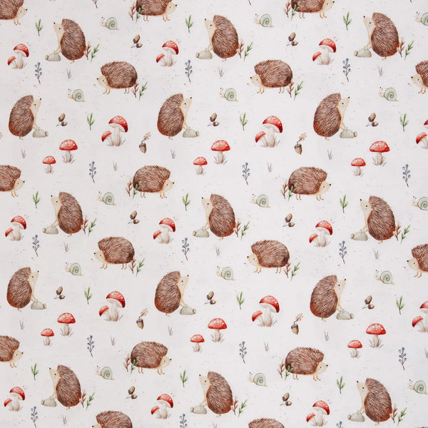 Jersey Stoff - Life in the Forest - Igel Christiane Zielinski (Meterware ab 0.50m)