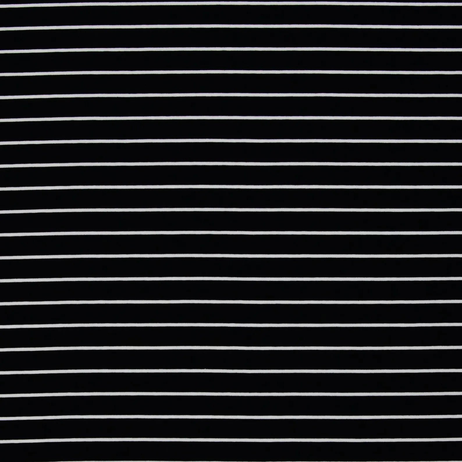 Jersey Stoff - Streifen - Stripes - Isa - Schwarz (Meterware ab 0.50m)