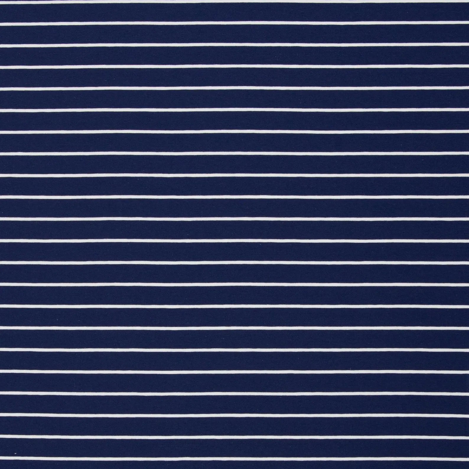 Jersey Stoff - Streifen - Stripes - Isa - Dunkelblau (Meterware ab 0.50m)