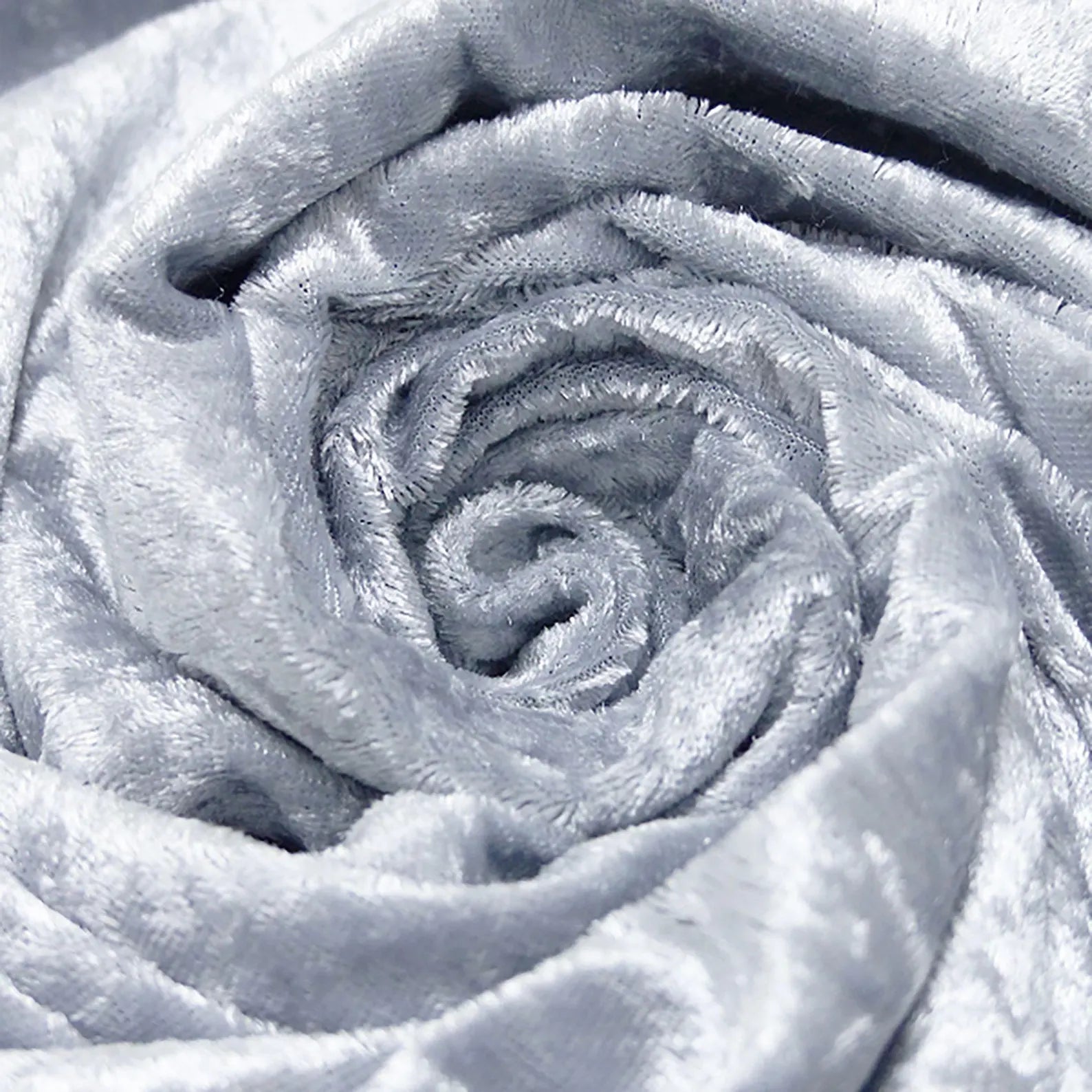 Pannesamt - Silber (Meterware ab 0.50m)