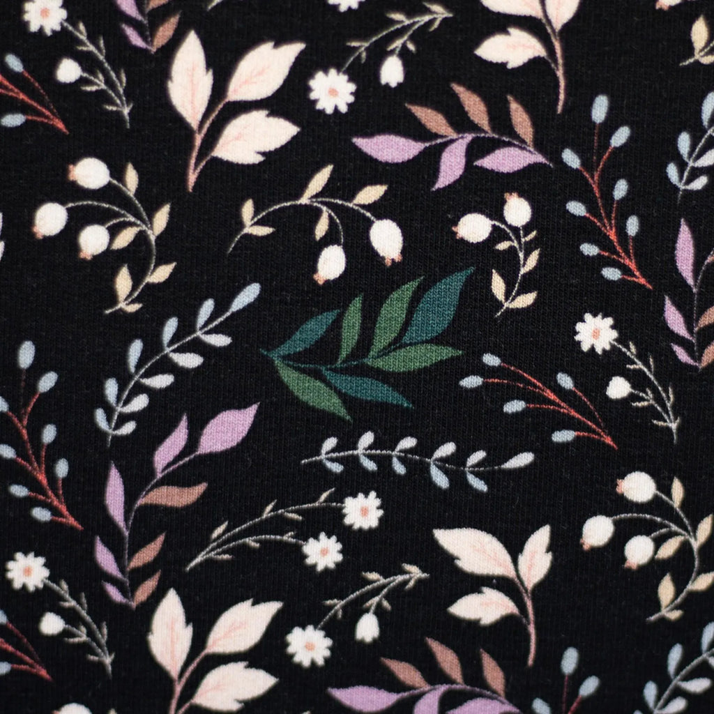 Modal French Terry - Frida Flowers (Meterware ab 0.5m)