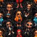 French Terry - Cool Girls (Meterware ab 0.5m)