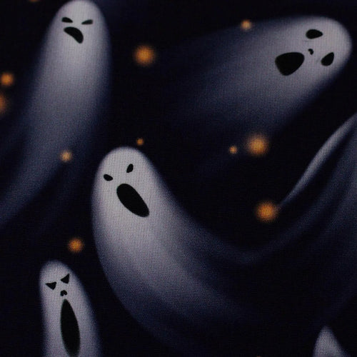 Baumwolle Webware - Halloween - Gespenster (Meterware ab 0.50m)