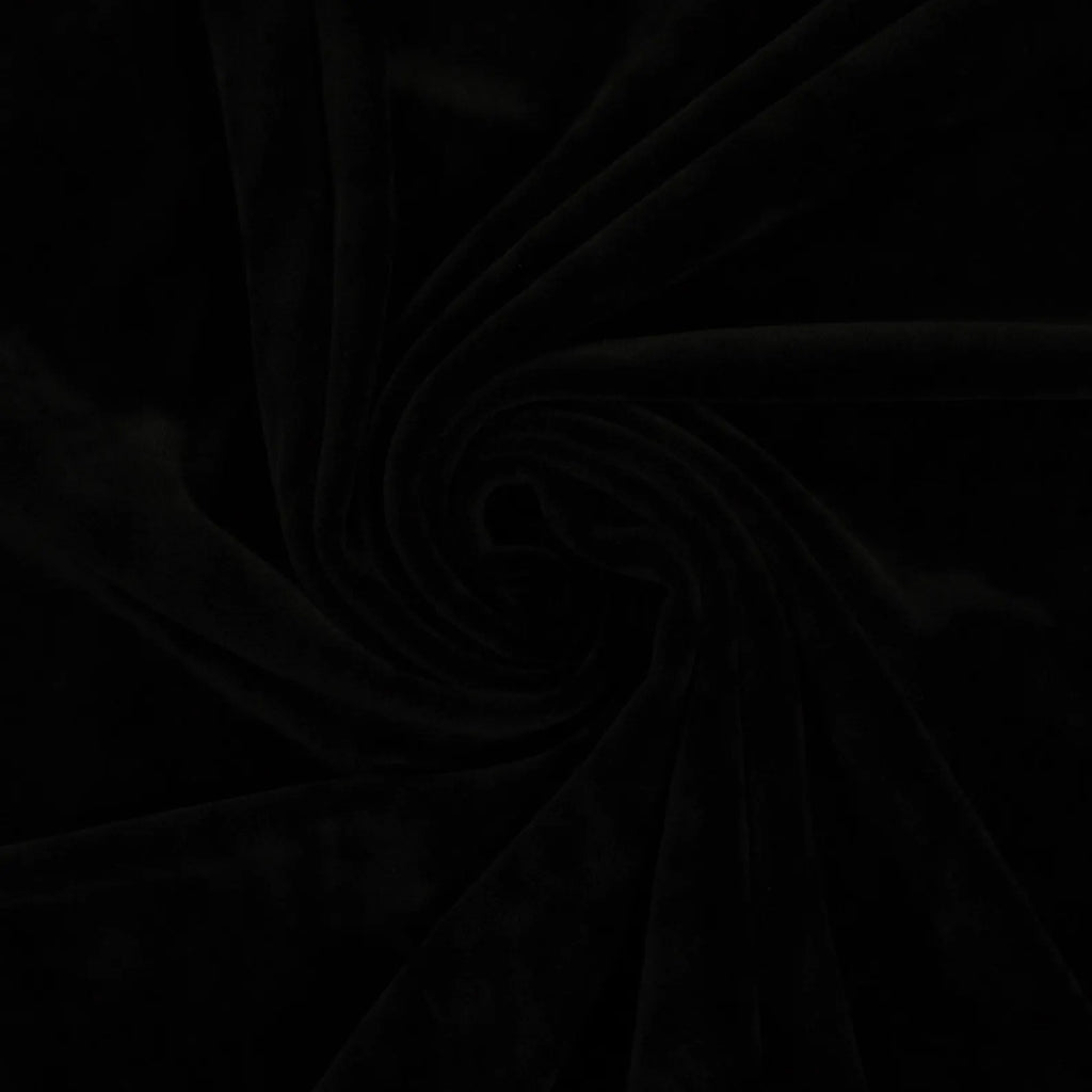Nicky Samt - Kelz - Schwarz (Meterware ab 0.50m)