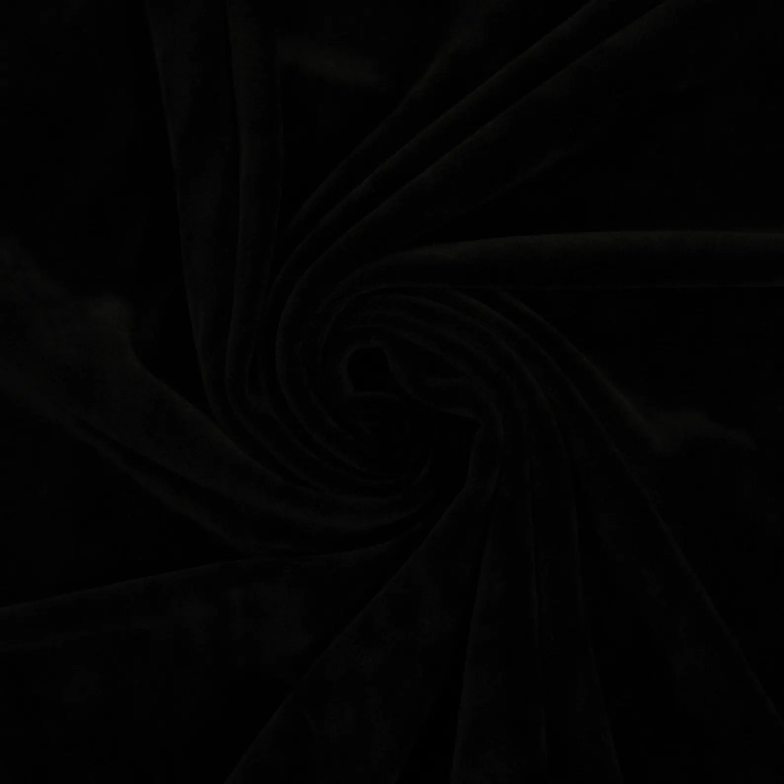 Nicky Samt - Kelz - Schwarz (Meterware ab 0.50m)