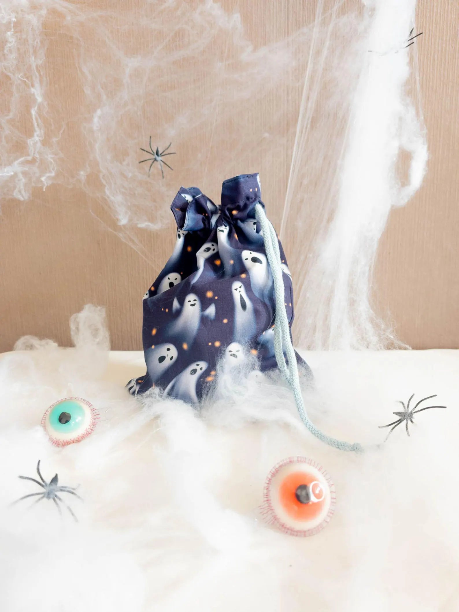 Baumwolle Webware - Halloween - Gespenster (Meterware ab 0.50m)