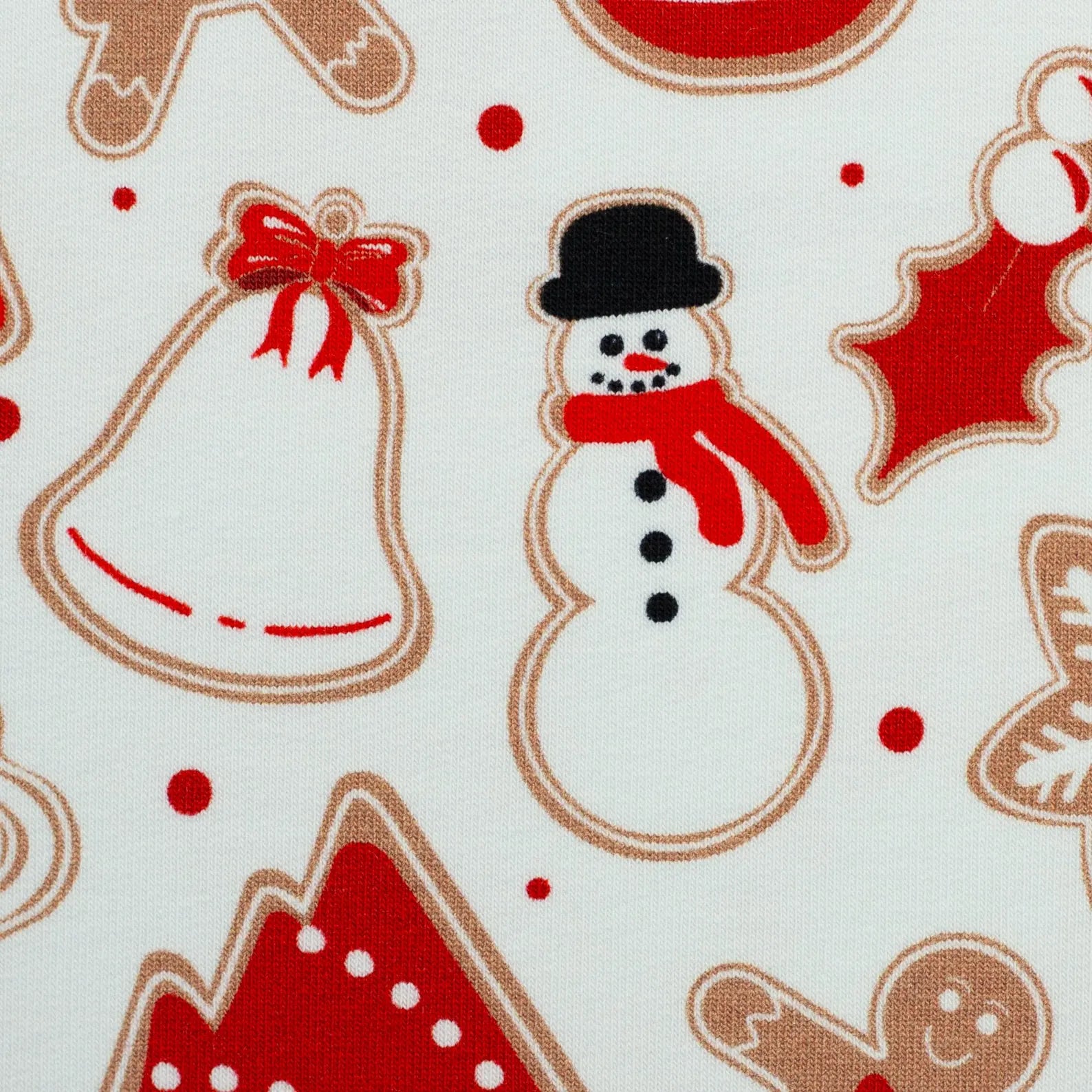 Sweat Stoff - Holly - Christmas - Weihnachten (Meterware ab 0.50m)