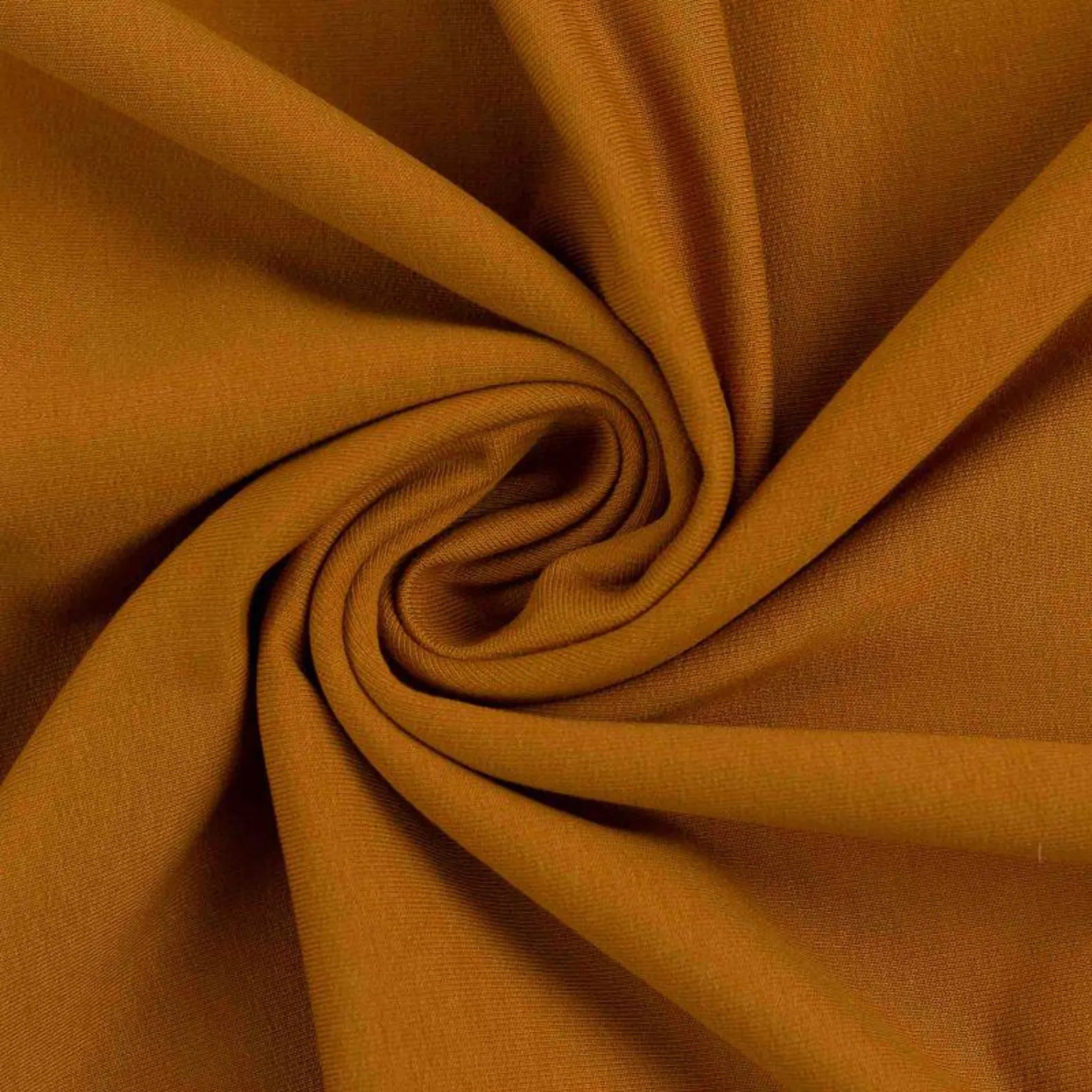 Sweat Stoff - Uni - Ocker (Meterware ab 0.50m)