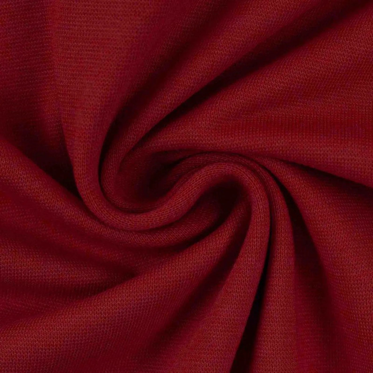 Sweat Stoff - Uni - Rot (Meterware ab 0.50m)
