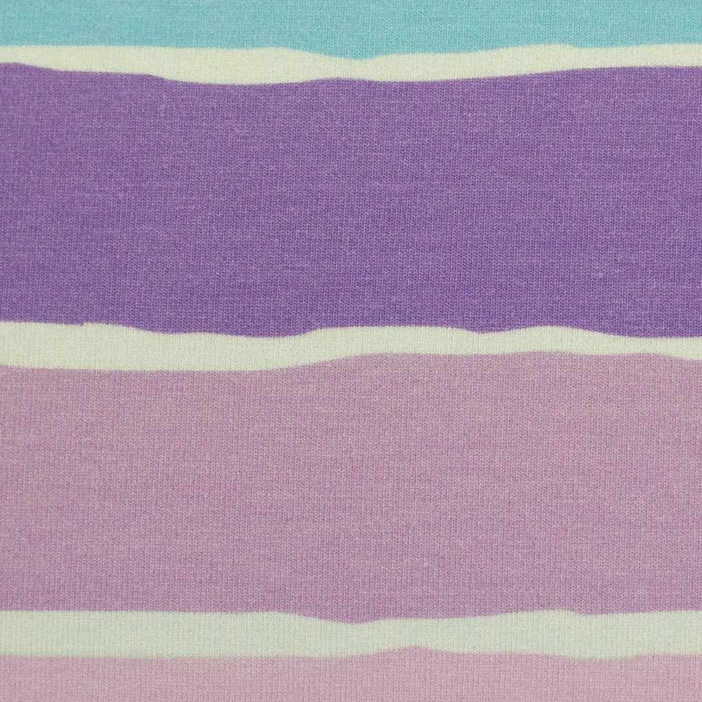 Jersey Stoff - Stripy by Mrs Mint - Streifen Purple (Meterware ab 0.50m)