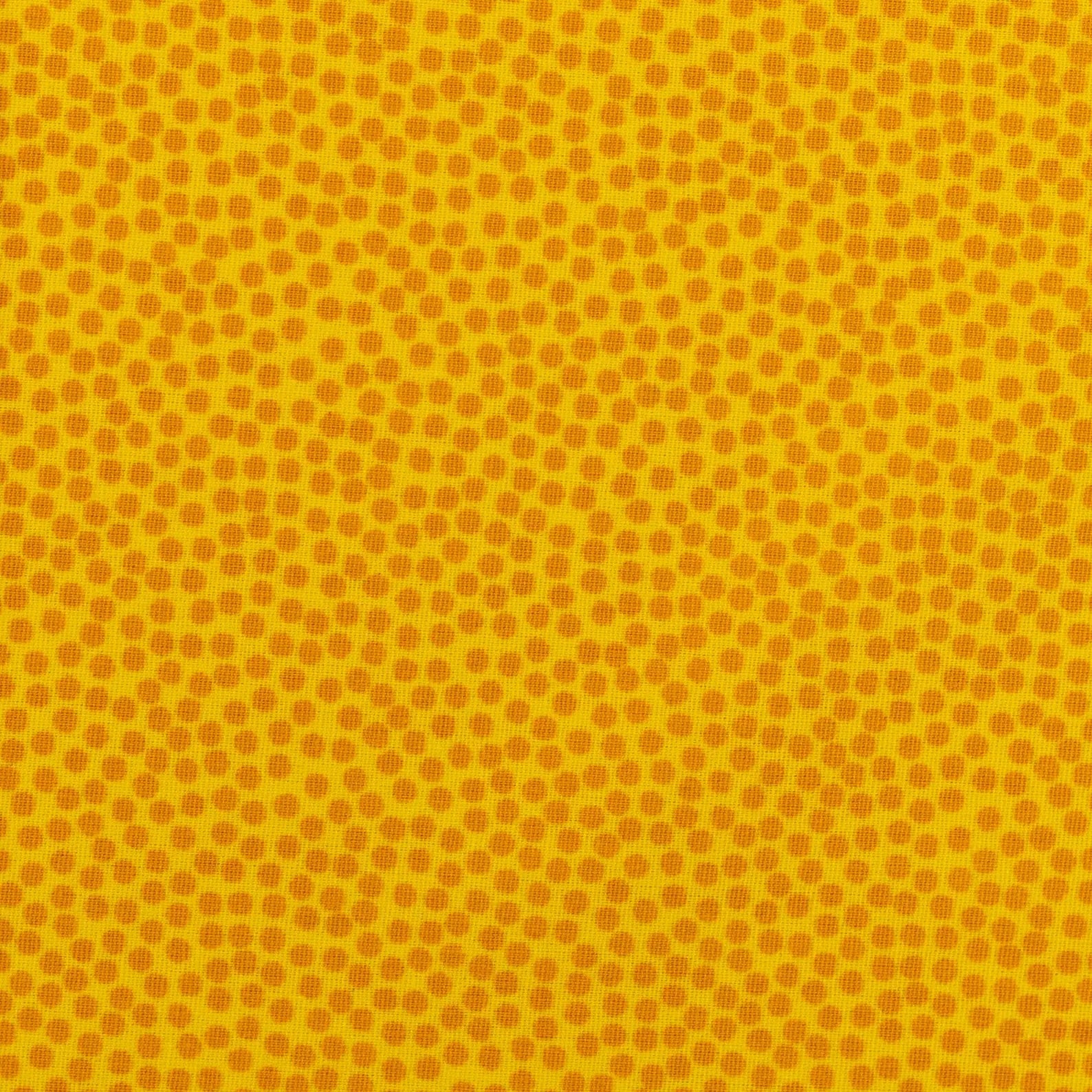 Baumwolle Webware - Dotty - Punkte - Gelb 312 (Meterware ab 0.50m)