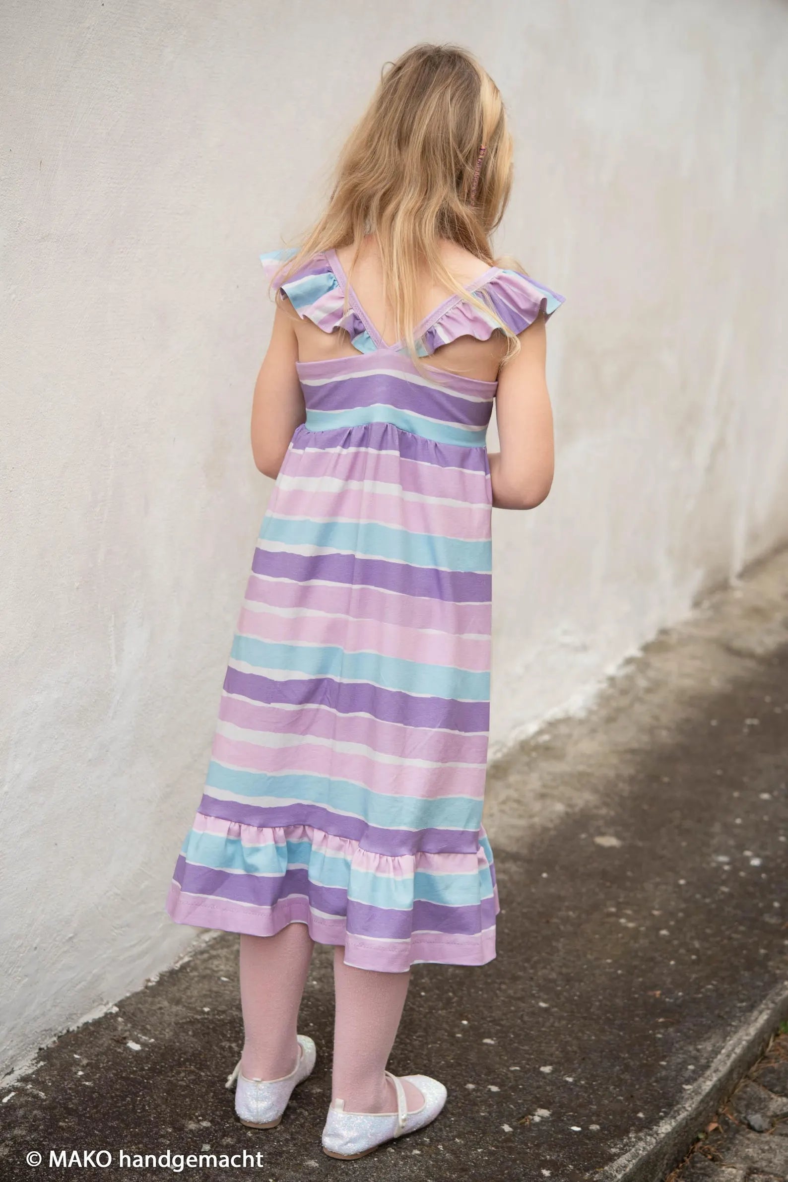 Jersey Stoff - Stripy by Mrs Mint - Streifen Purple (Meterware ab 0.50m)