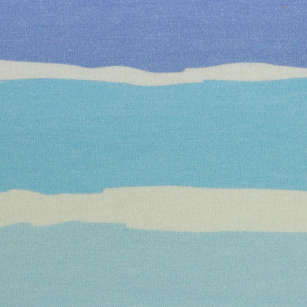 Jersey Stoff - Stripy by Mrs Mint - Streifen Blue (Meterware ab 0.50m)
