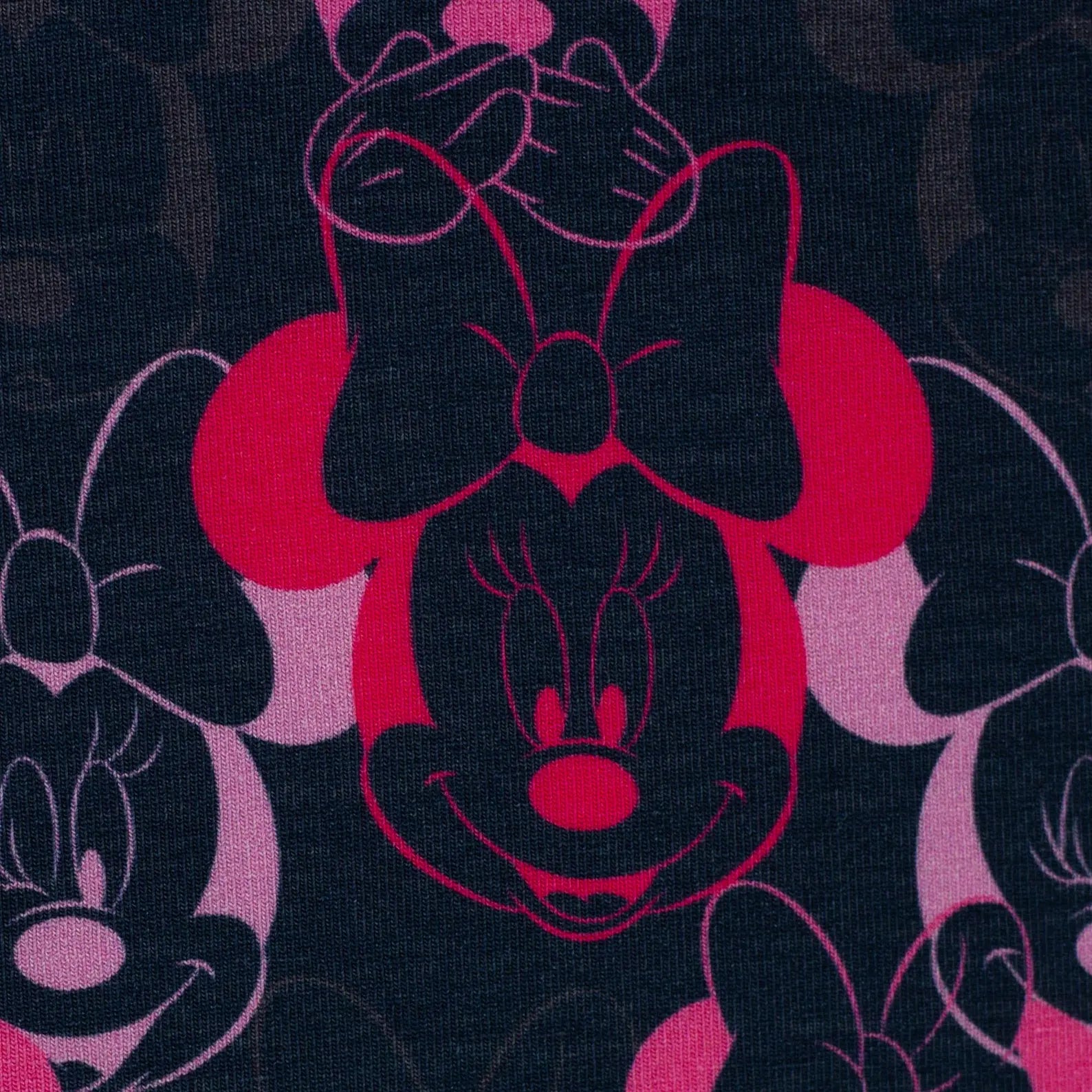 Disney Jersey Stoff - Minnie Mouse (Meterware ab 0.50m)
