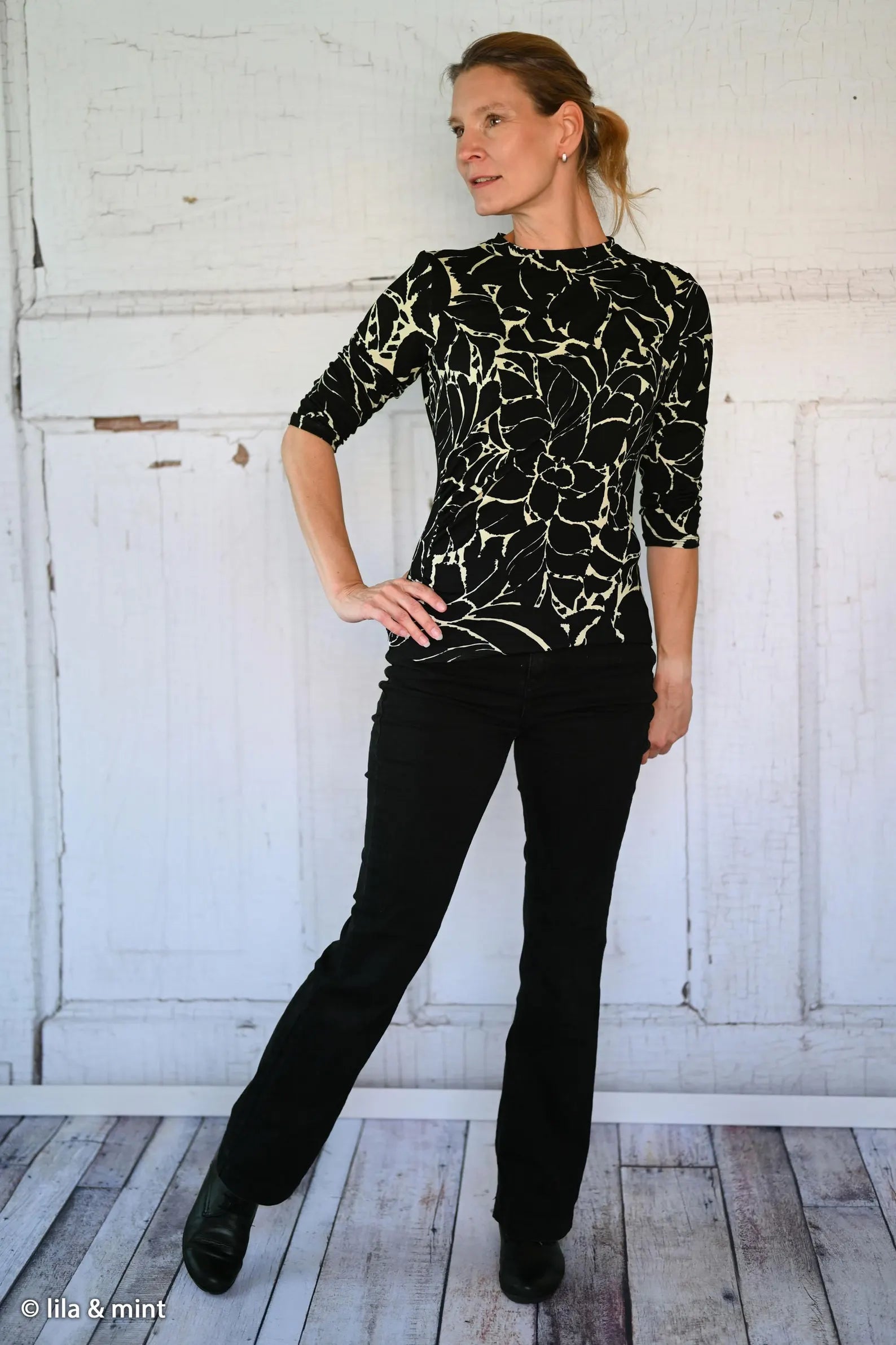 Viskose Jersey - Floral Sizilien (Meterware ab 0.50m)