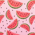 Rippjersey Stoff - Geseke Wassermelone (Meterware ab 0.50m)