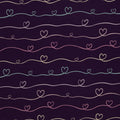 Jersey Stoff - Scribble Hearts by Mrs Mint - Lila (Meterware ab 0.50m)