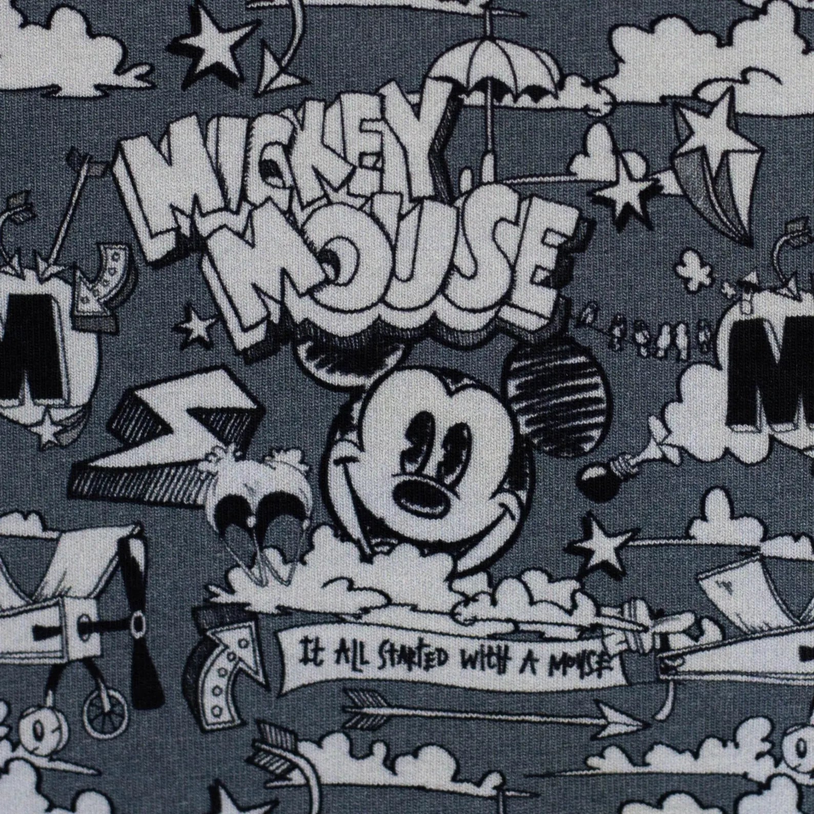 Disney Jersey Stoff - Mickey Mouse (Meterware ab 0.50m)