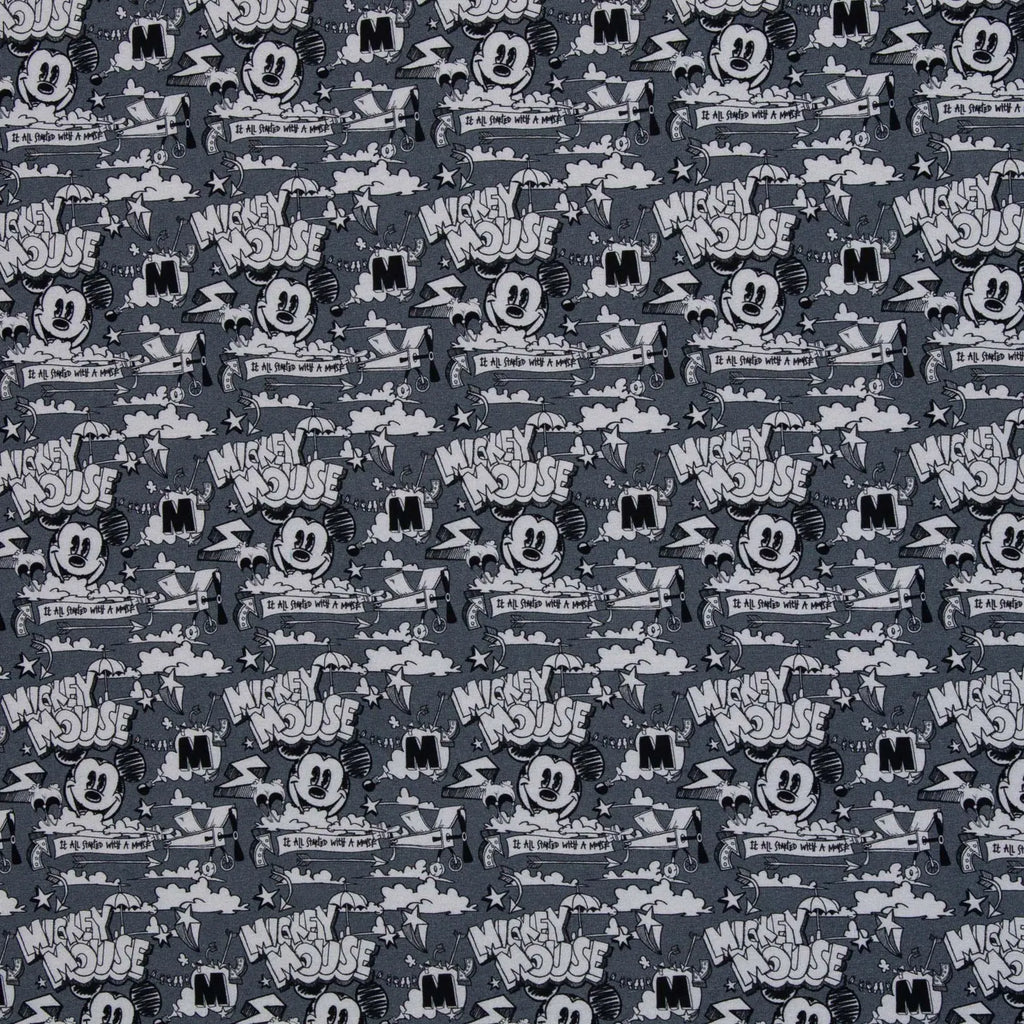 Disney Jersey Stoff - Mickey Mouse (Meterware ab 0.50m)