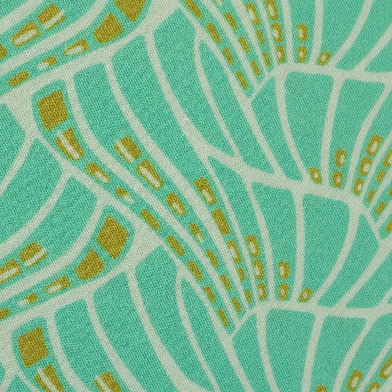 Viskose Webware - Vienna Coral by Bienvenido - Mint  (Meterware ab 0.50m)