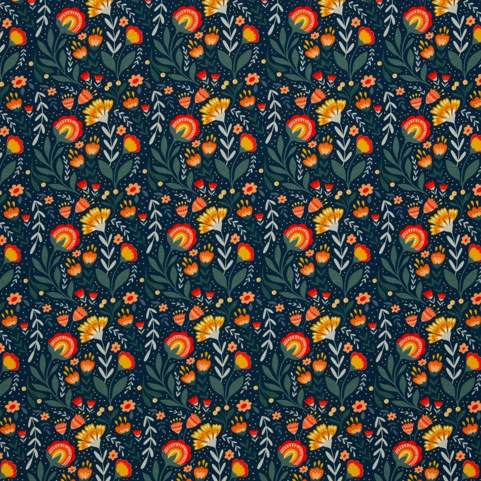 French Terry - Fields of Joy (Meterware ab 0.50m)