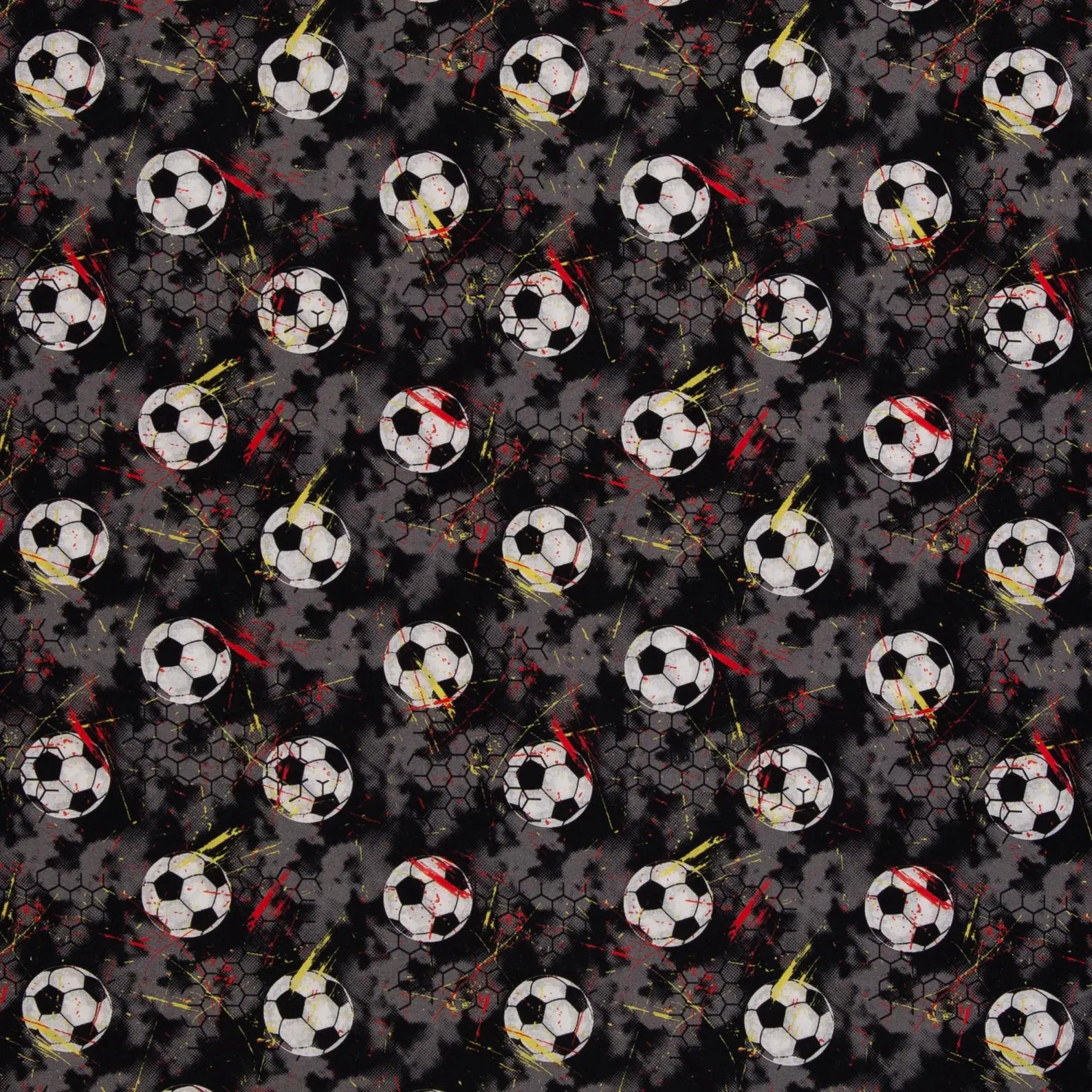 Baumwoll Webware - Fußball (Meterware ab 0.50m)