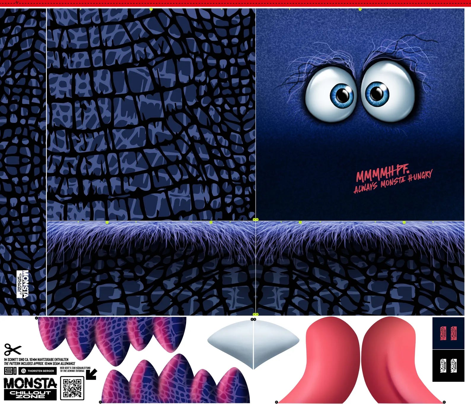 Panel - Monsta Pillows by Thorsen Berger - Lila