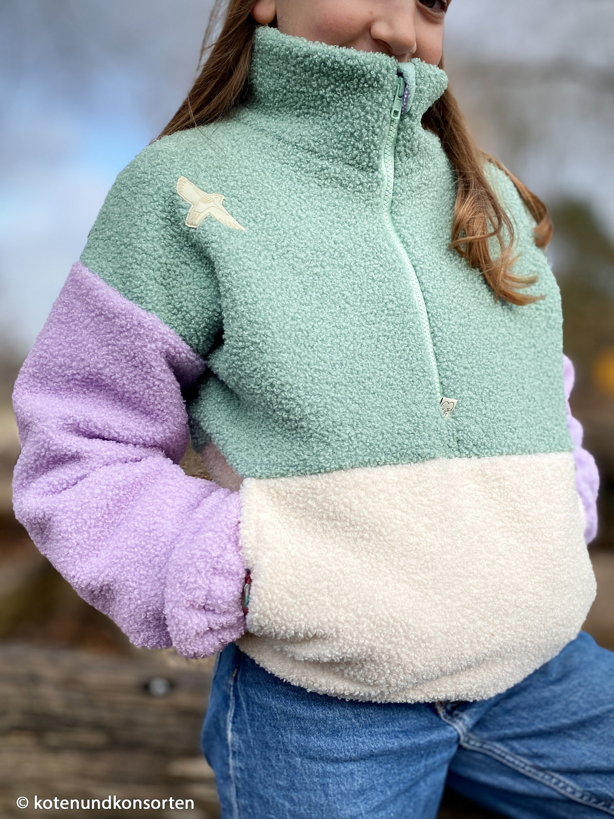 Teddy Boucle Fleece - Altrosa (Meterware ab 0.50m)