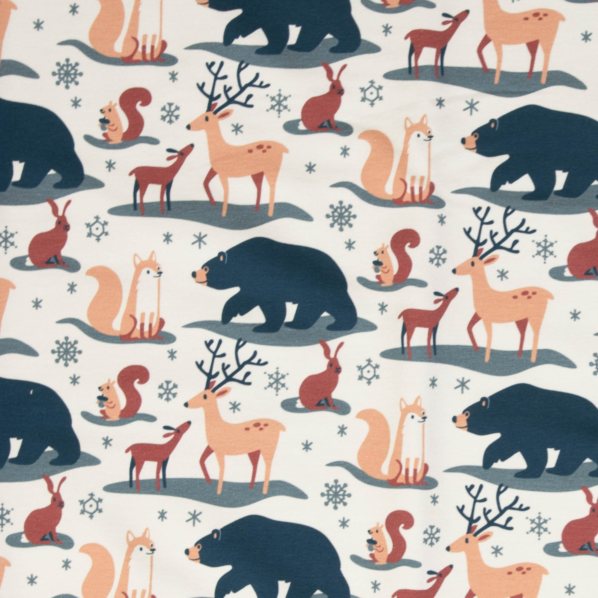 French Terry - Waldtiere by Käselotti - bunt (Meterware ab 0.50m)