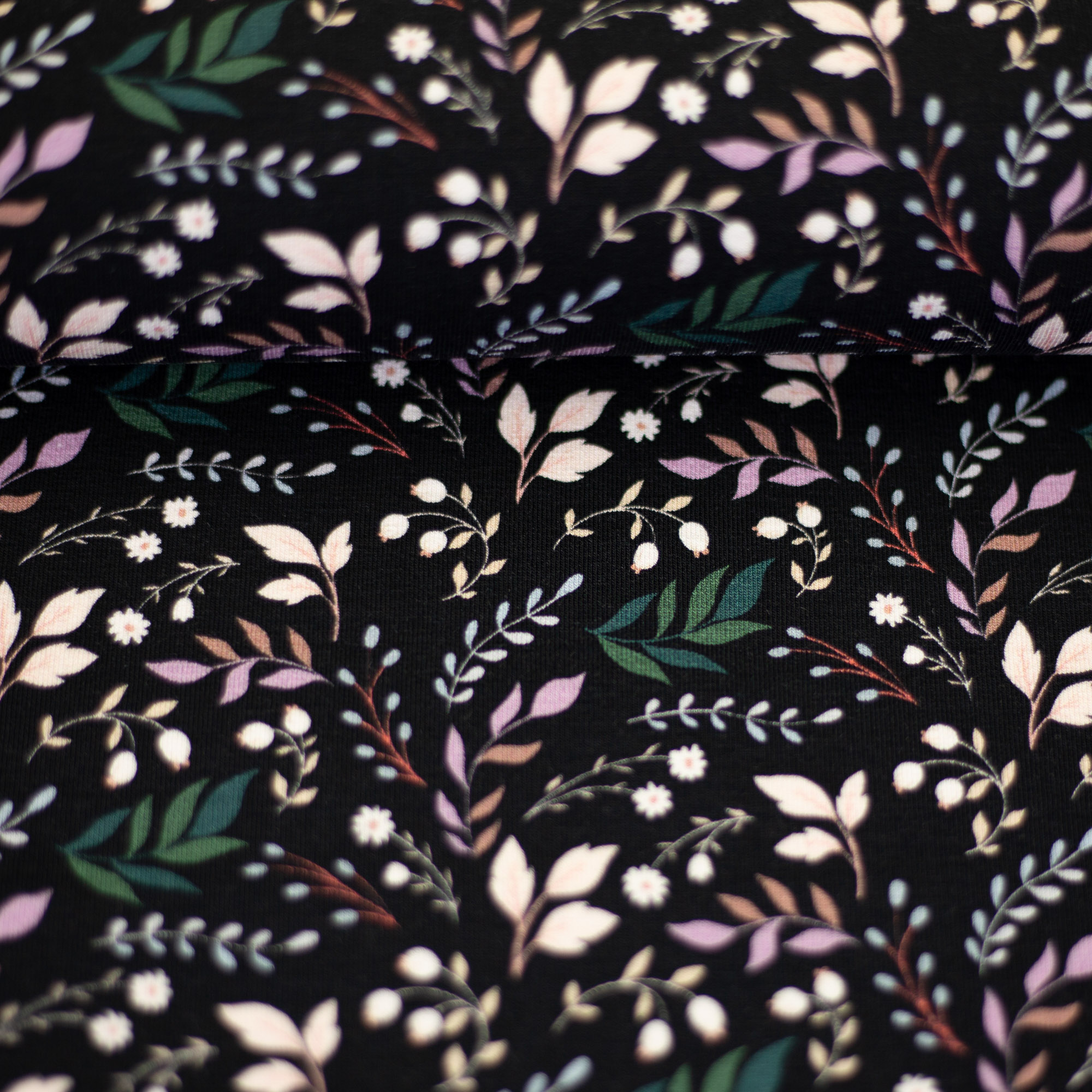 French Terry Stoff - Frida Flowers (Meterware ab 0.50m)