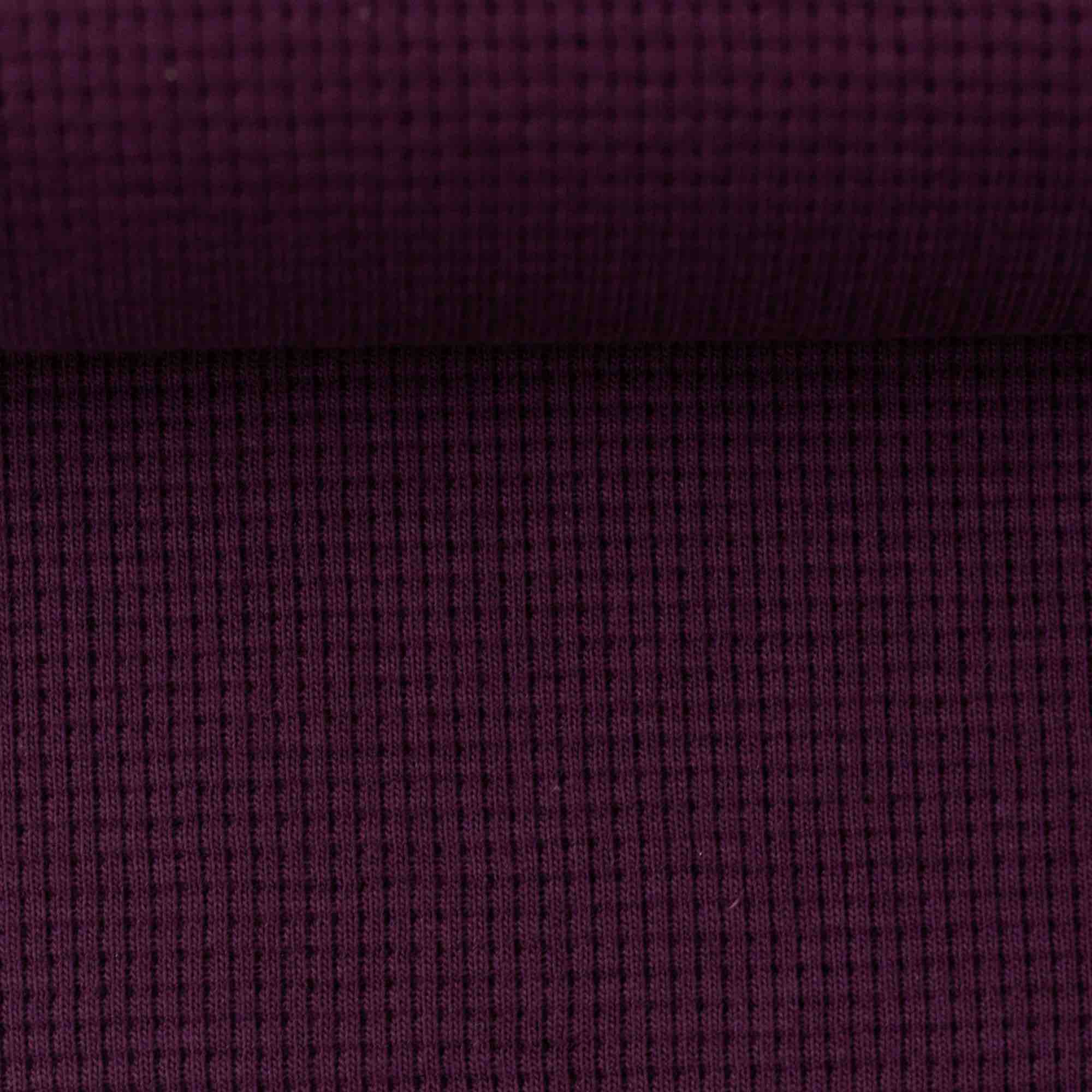 Waffeljersey - bordeaux (Meterware ab 0.50m)