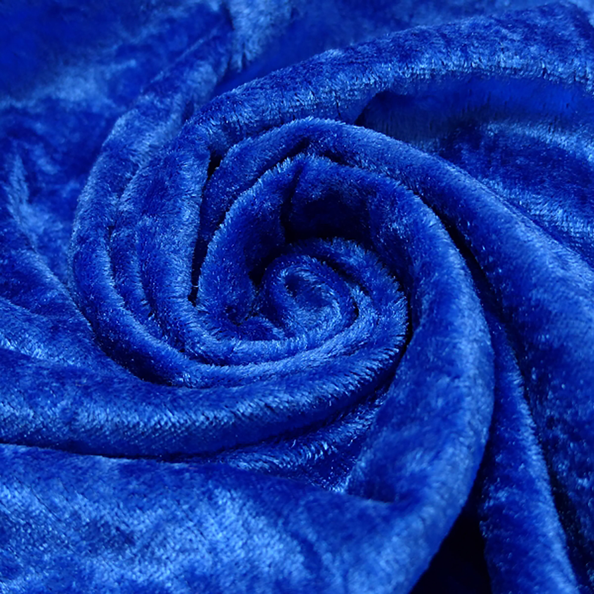 Pannesamt - royal blau