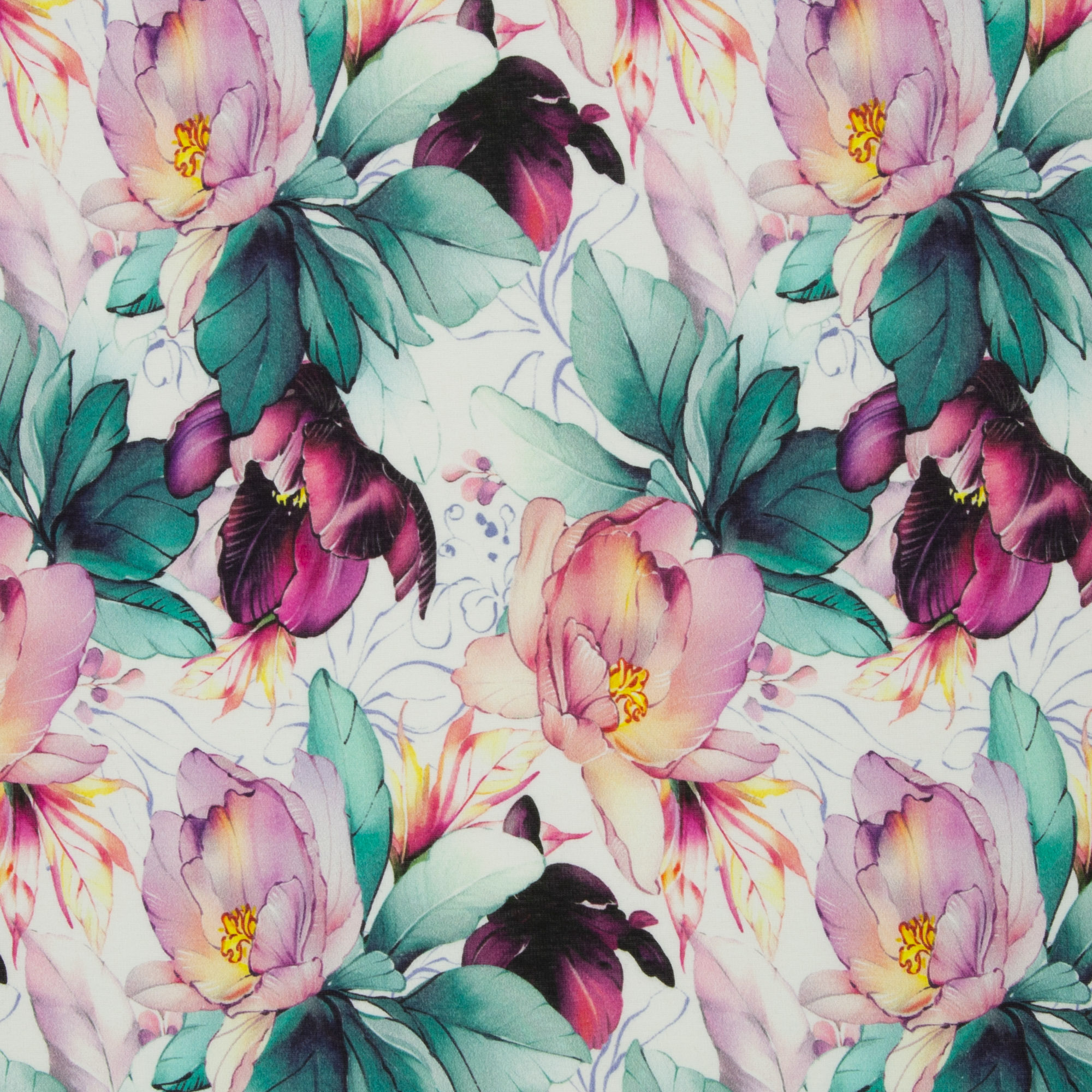 Alpenfleece - Floral (Meterware ab 0.50m) Alpenfleece - Floral (Meterware ab 0.50m)