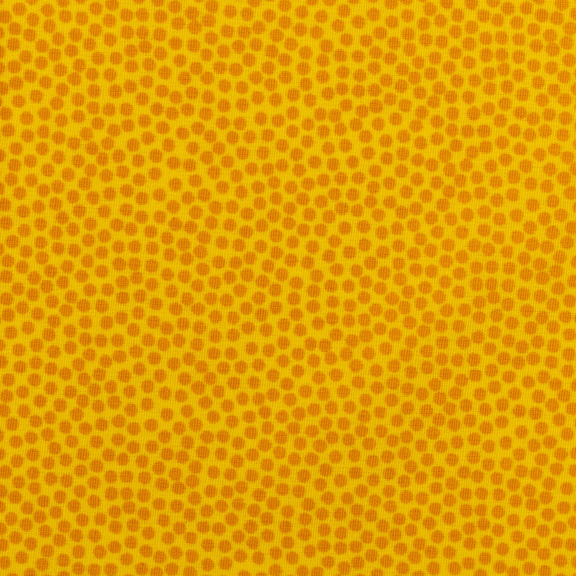 Baumwolle Webware - Dotty gelb (Meterware ab 0.50m)