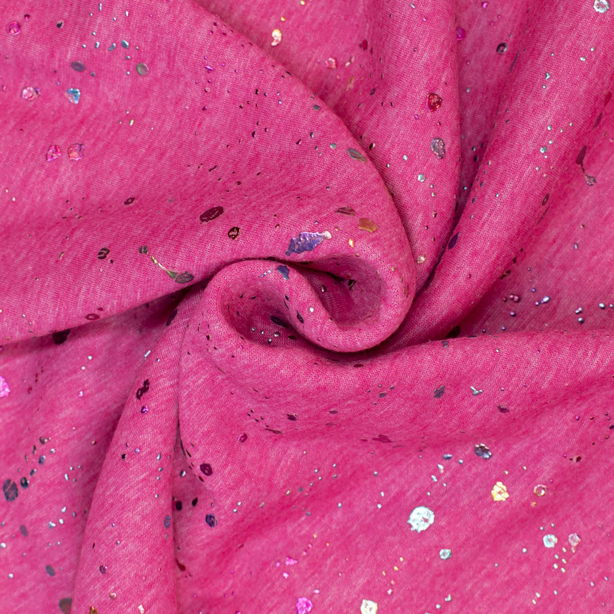 Alpenfleece - Druck Glitzer - pink (Meterware ab 0.50m) Alpenfleece - Druck Glitzer - pink (Meterware ab 0.50m)