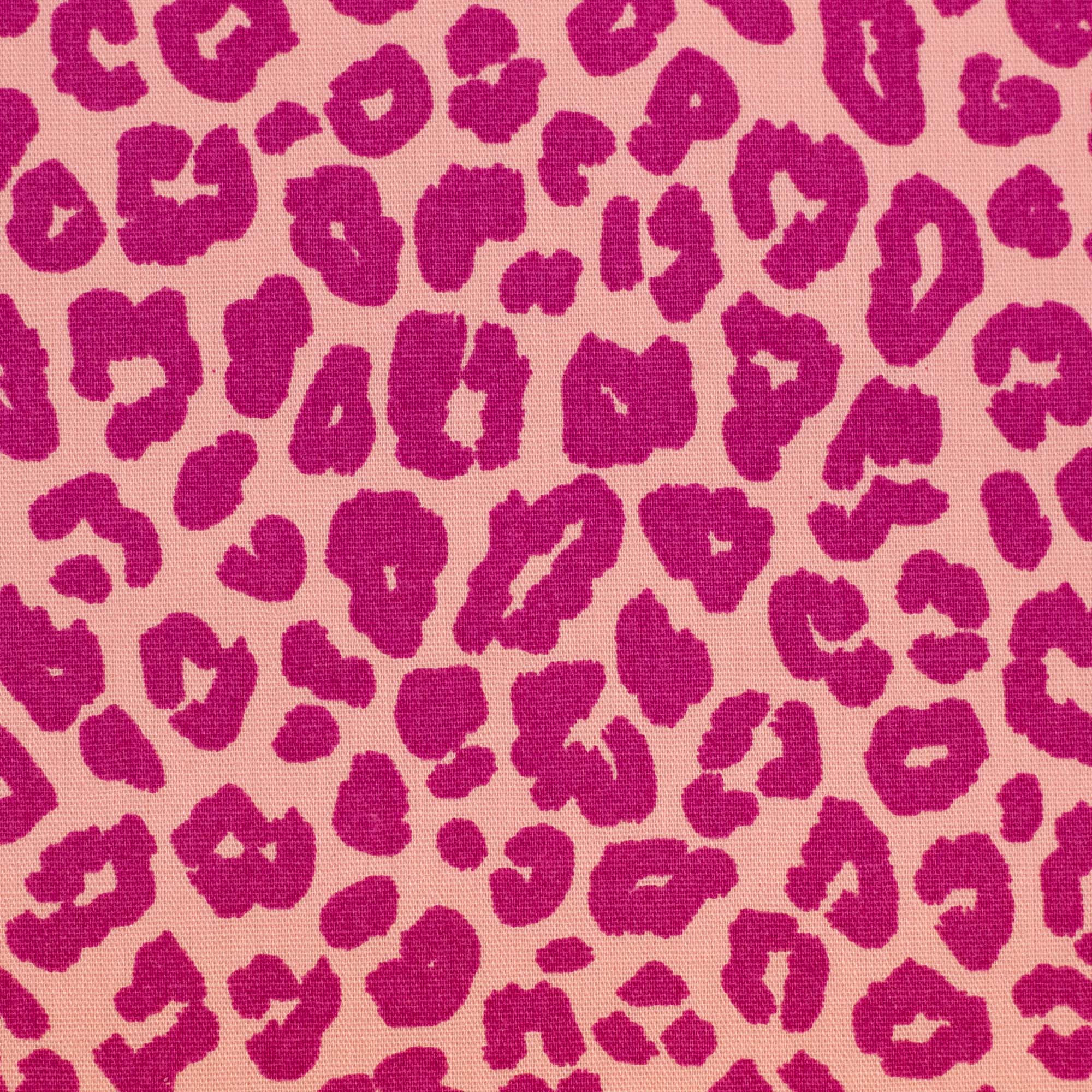 Baumwolle Webware - Leo Pink (Meterware ab 0.50m)