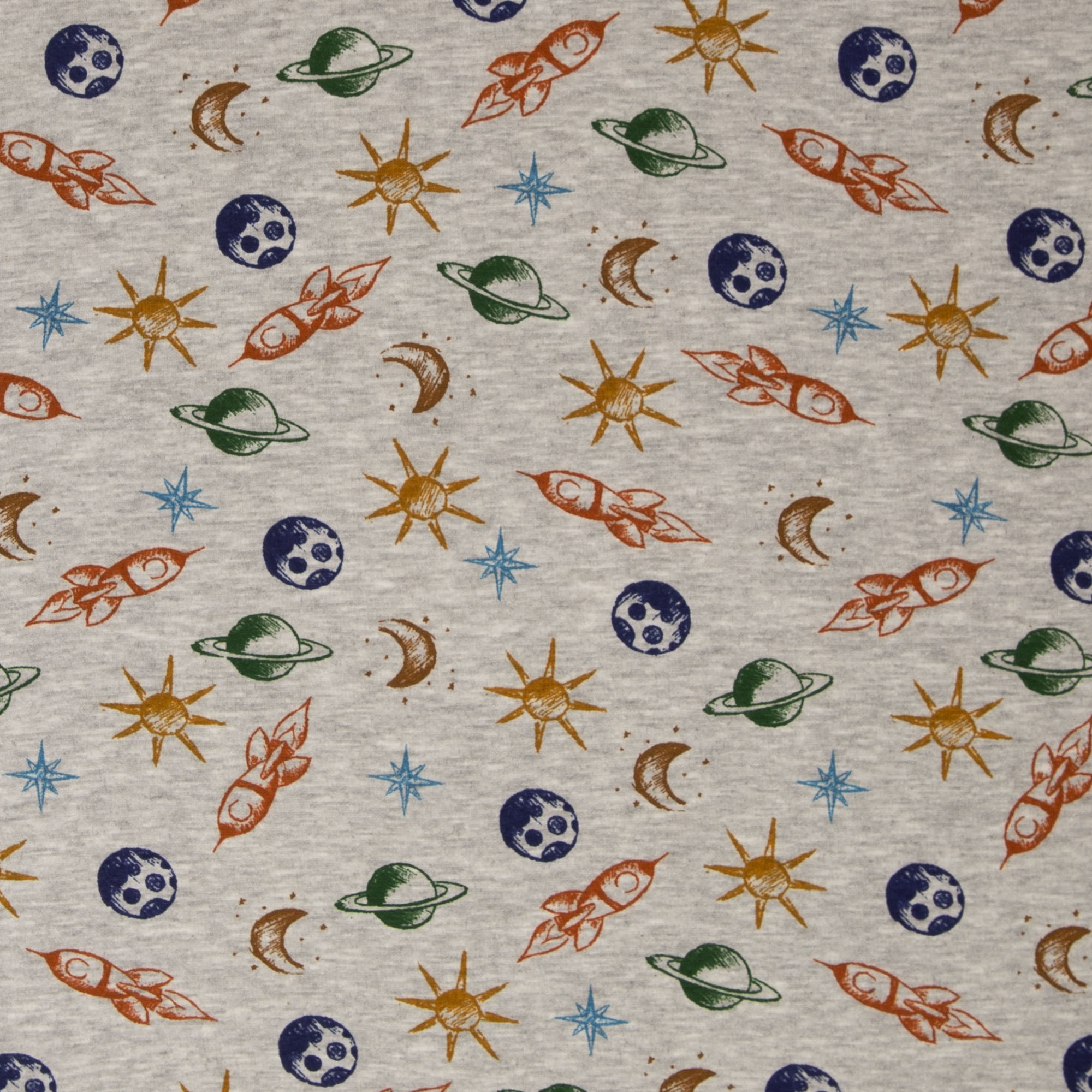 Alpenfleece - Planeten/Raketen (Meterware ab 0.50m) Alpenfleece - Planeten/Raketen (Meterware ab 0.50m)