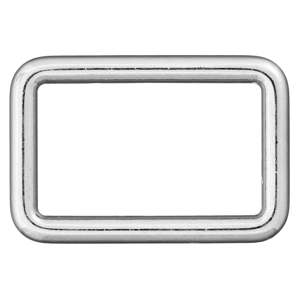 Rechteck-Ring, 30mm, silber Rechteck-Ring, 30mm, silber