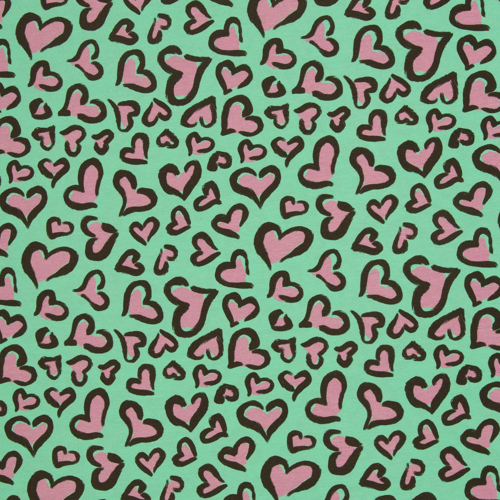 French Terry Stoff - Hearts by Christiane Zielinski (Meterware ab 0.50m)